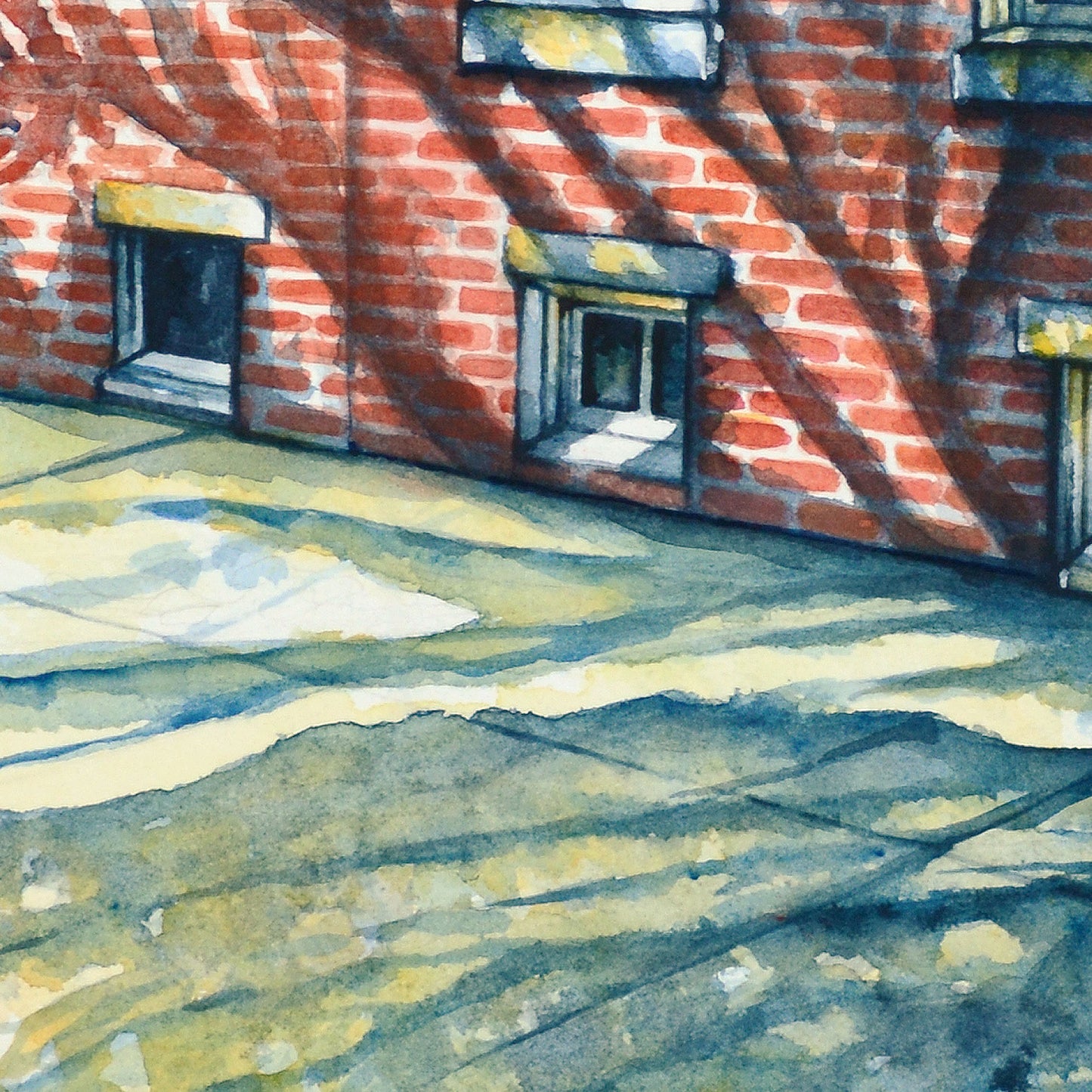 Rodman Street - Giclée Watercolor Print