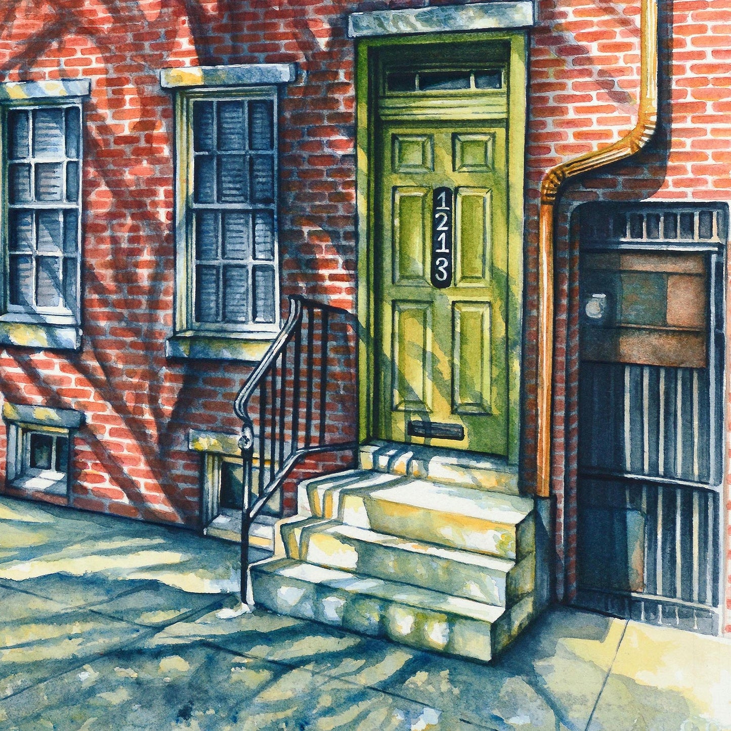 Rodman Street - Giclée Watercolor Print