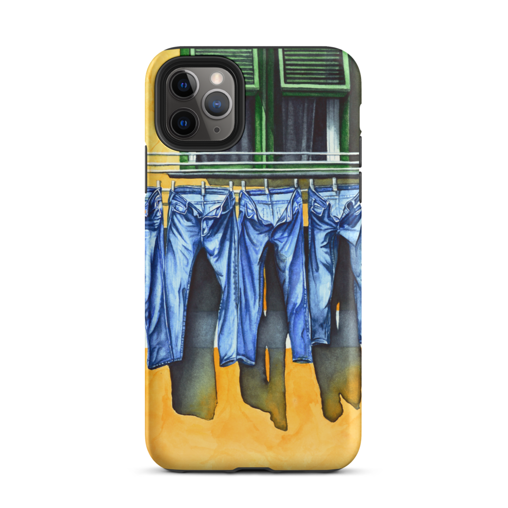 Jeans on Yellow House Tough Phone Case for iPhone®