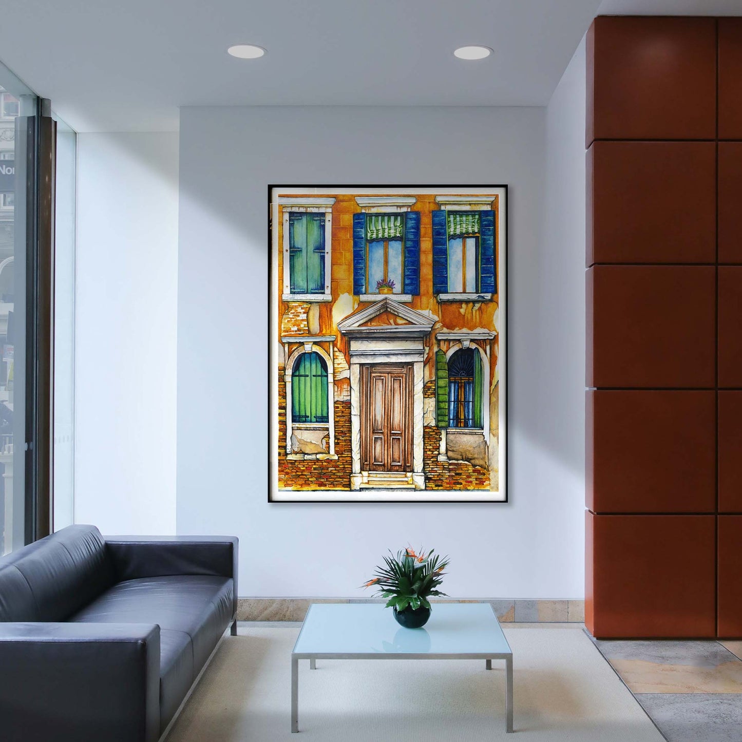 Crooked Door - Giclée Watercolor Print