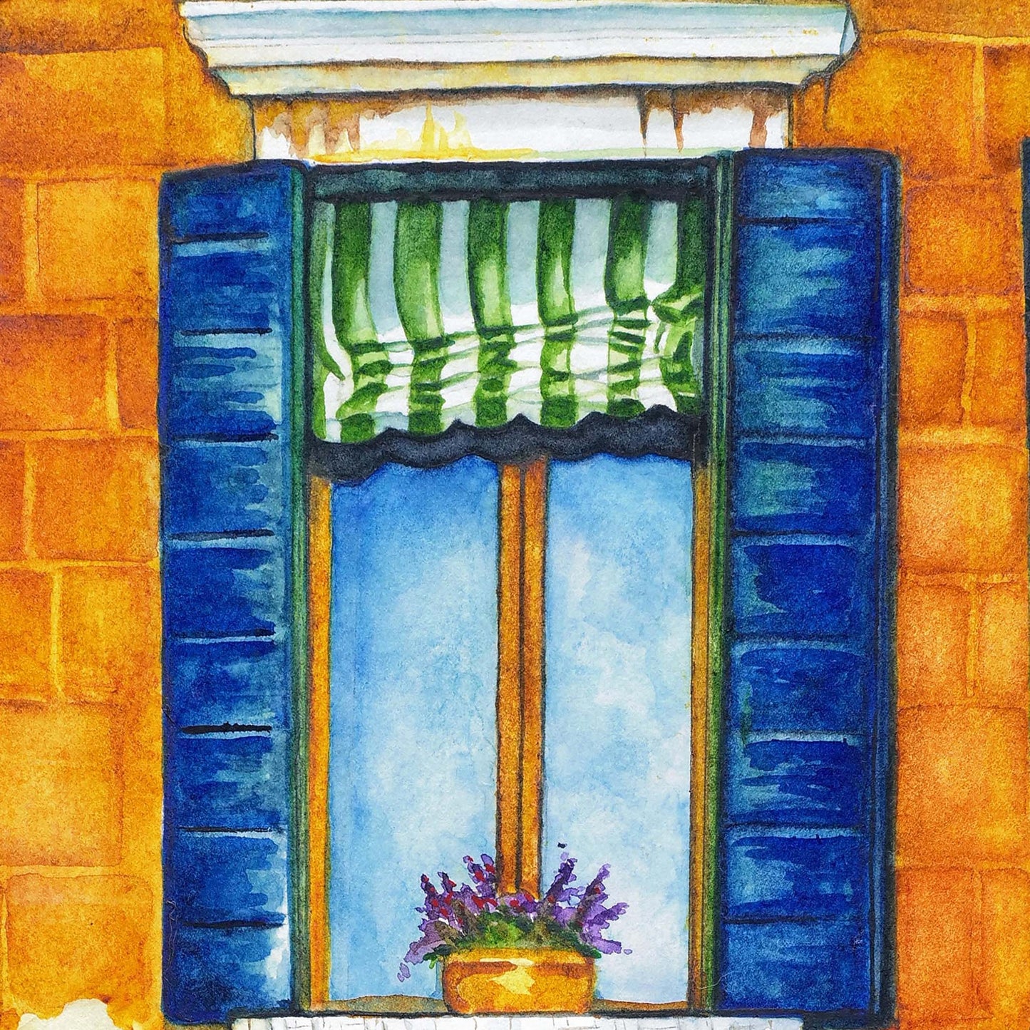 Crooked Door - Giclée Watercolor Print