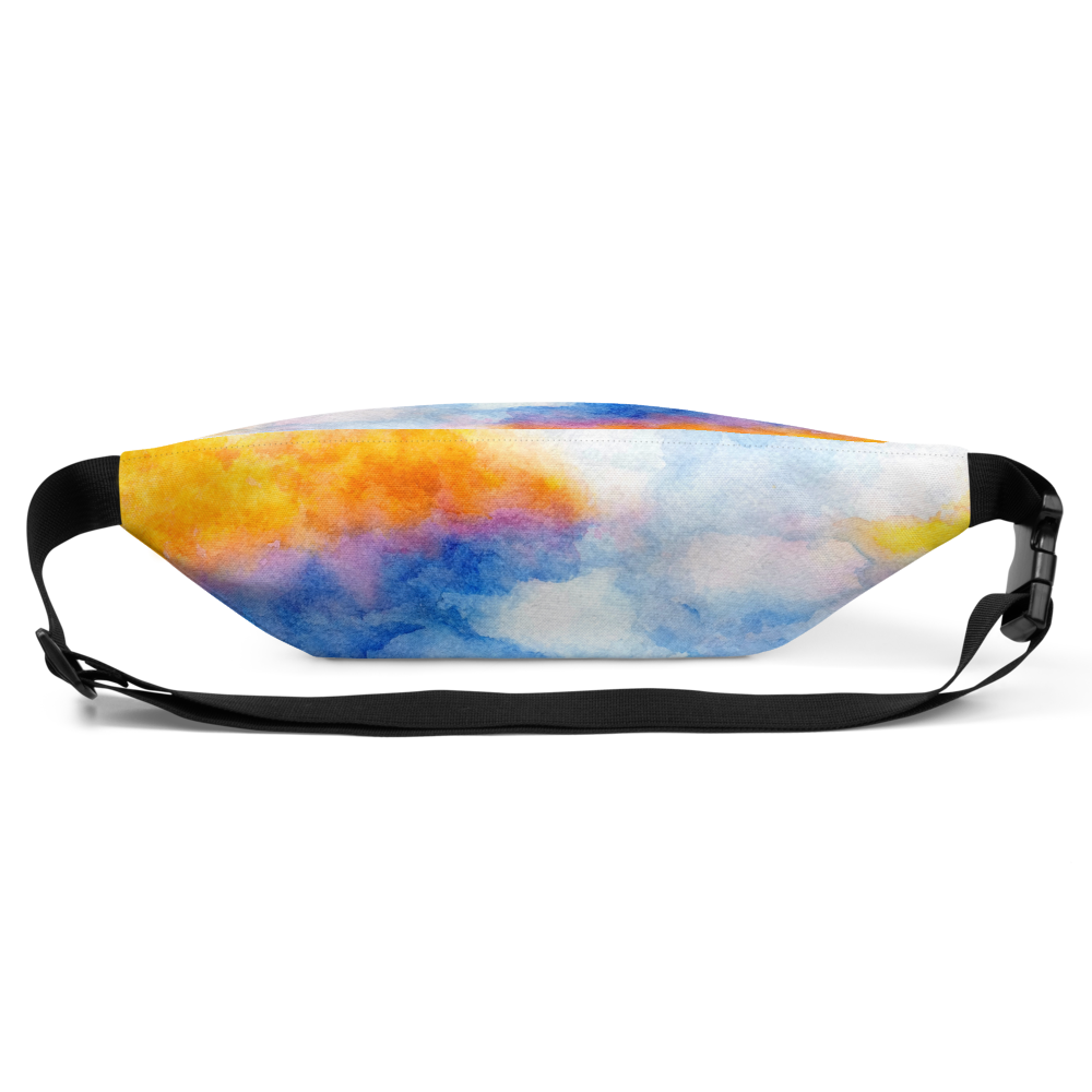 Rainbow Watercolor Inspired Fanny Pack