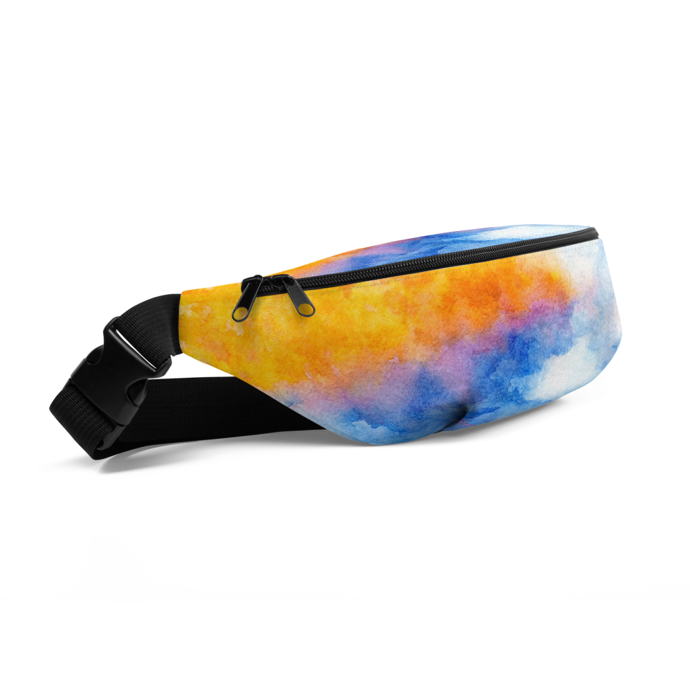 Rainbow Watercolor Inspired Fanny Pack