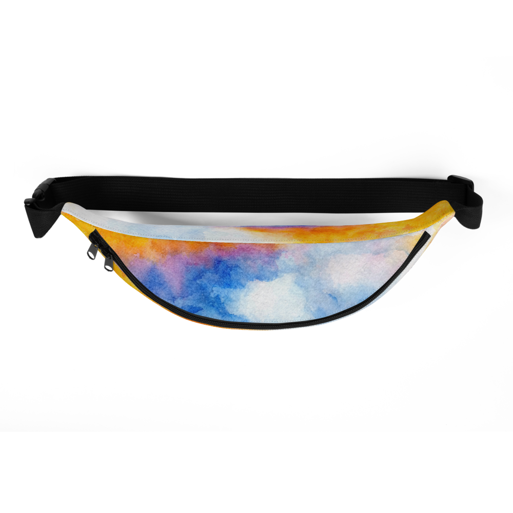 Rainbow Watercolor Inspired Fanny Pack