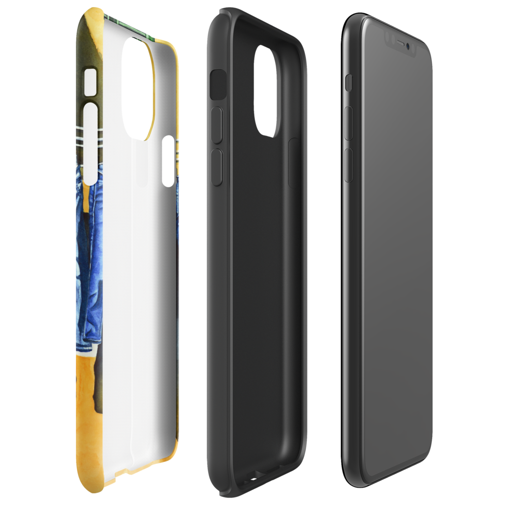 Jeans on Yellow House Tough Phone Case for iPhone®