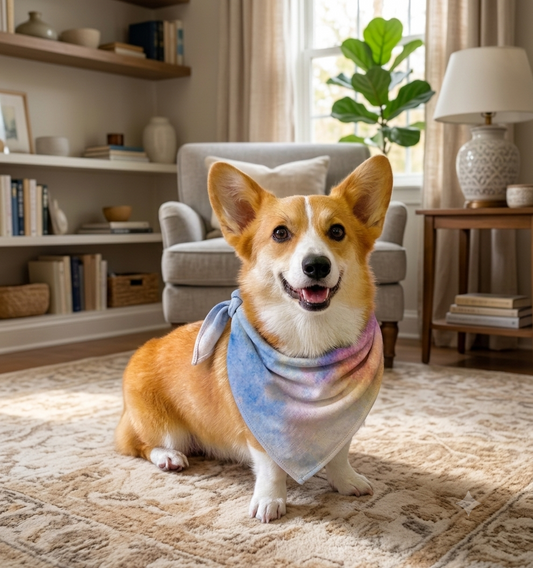 Rainbow Inspired Watercolor Print Bandana